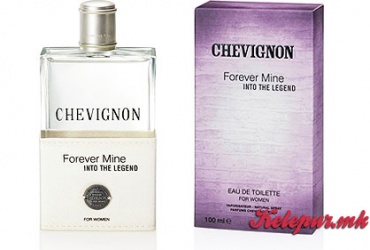50% попуст на женскиот парфем CHEVIGNON FOREVER MINE INTO THE LEGEND EDT 100ml во парфимериите ГЛАМУР и ЈУВЕНА во вредност од 2790ден. сега само за 1395ден.