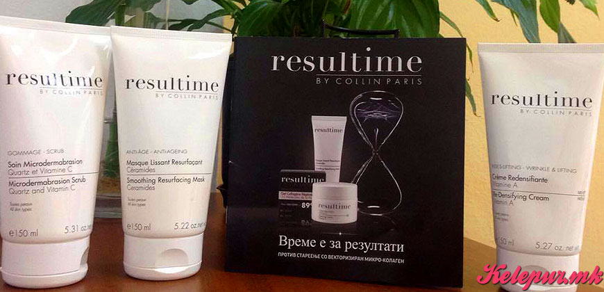 40% попуст на RESULTIME ANTI-AGE ТРЕТМАН ЗА ЛИЦЕ ОД COLLINS PARIS во Beauty Center EXCLUSIVE во вредност од 1000ден. за само 599ден.